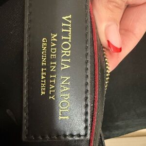 Vittoria Napoli Black Leather Women's Bag